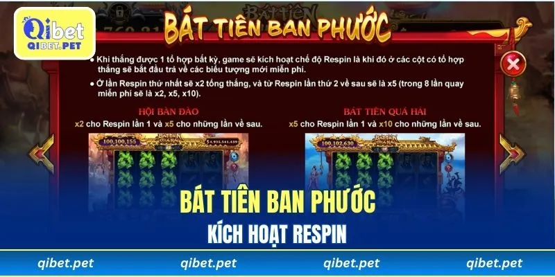 Bát Tiên ban phước kích hoạt Respin